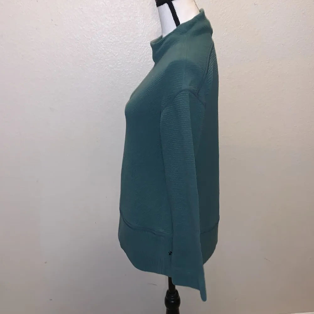 Lululemon  On Repeat Mock Neck green Smoke Sweater - Image 10