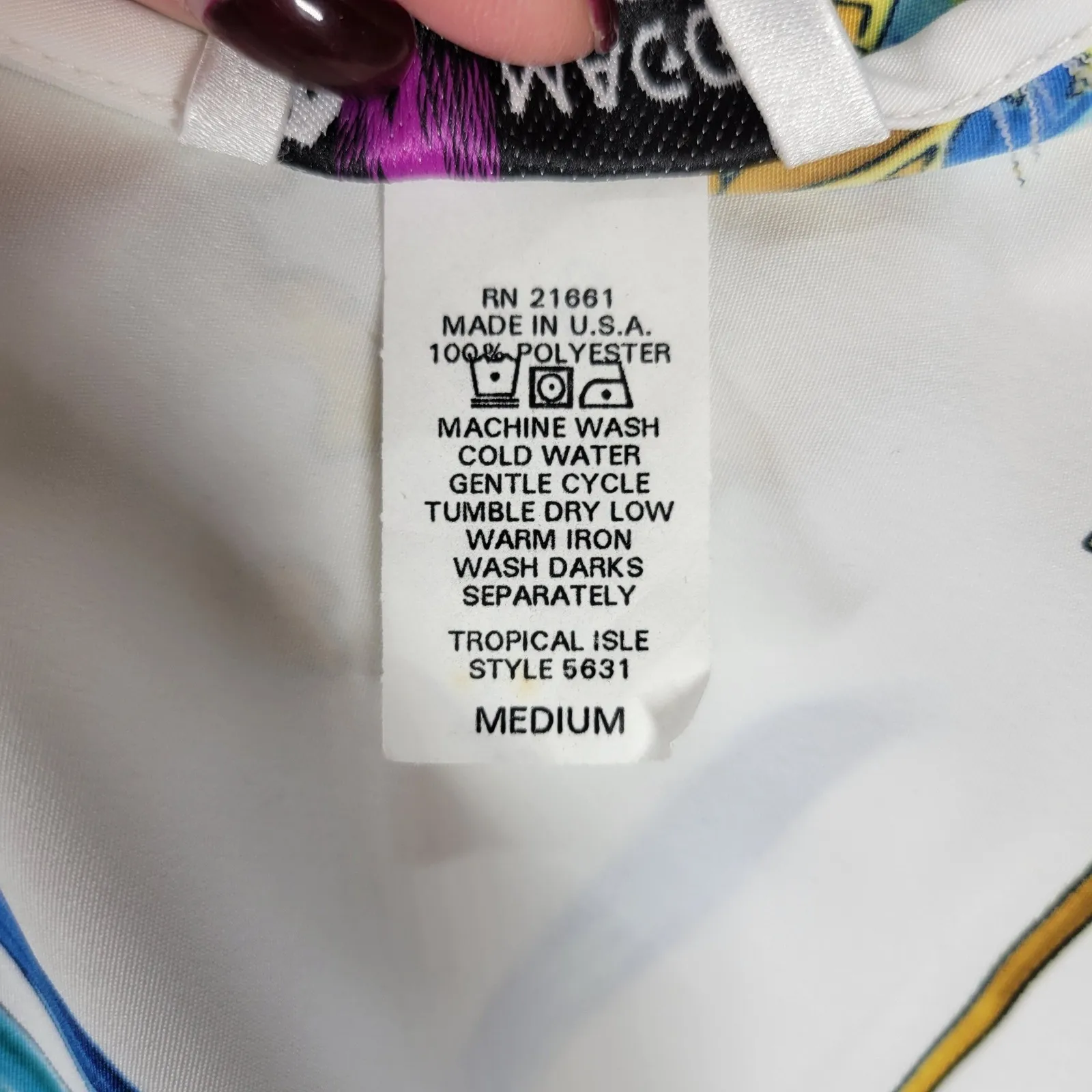 ~VTG Maggie Sweet Dress Jacket Set Small White Blue Baroque Chain Print NEW - Image 8