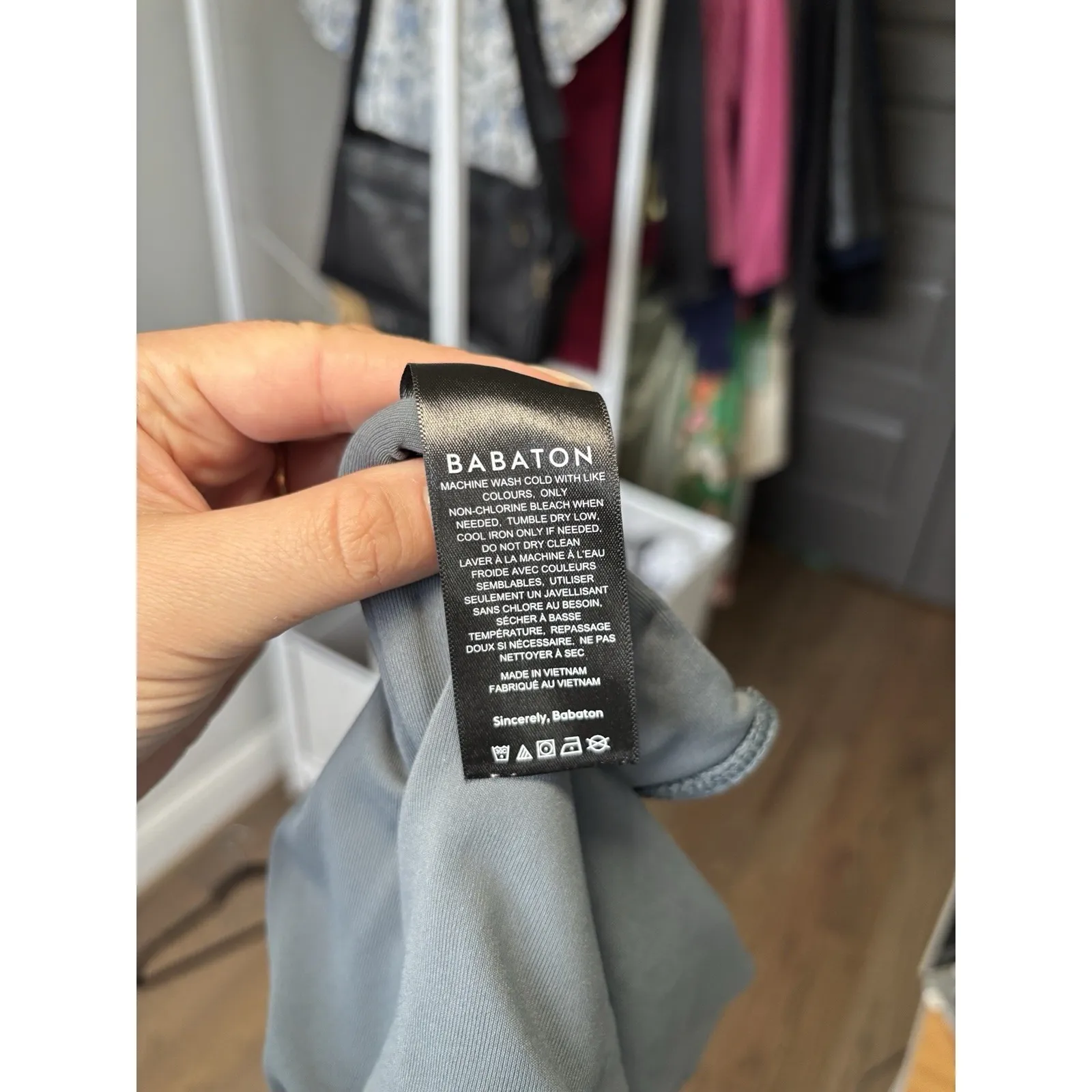 Babaton Aritzia‎ Charcoal Contour Strapless Tube Thong Bodysuit Top Size Medium - Image 8