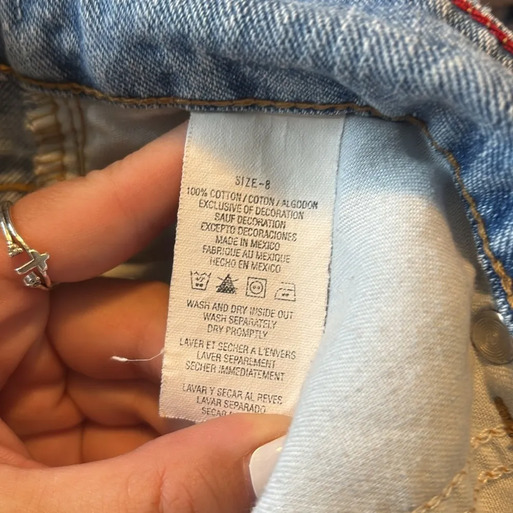 Tommy Hilfiger Blue Jean Shorts Relaxed Fit Size 8 - Image 6