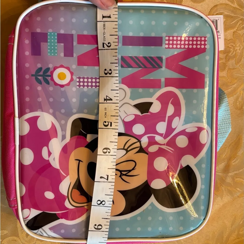 NWT Disney Minnie Mouse lunch sac pouch bag toiletries back to school supplies - Image 4