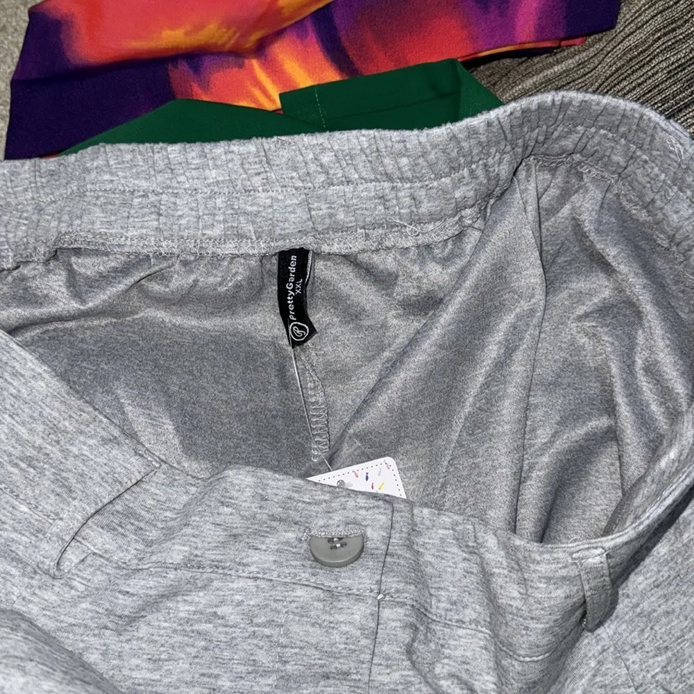 Pretty garden high waisted pants ankle relaxed trouser pants - Image 8