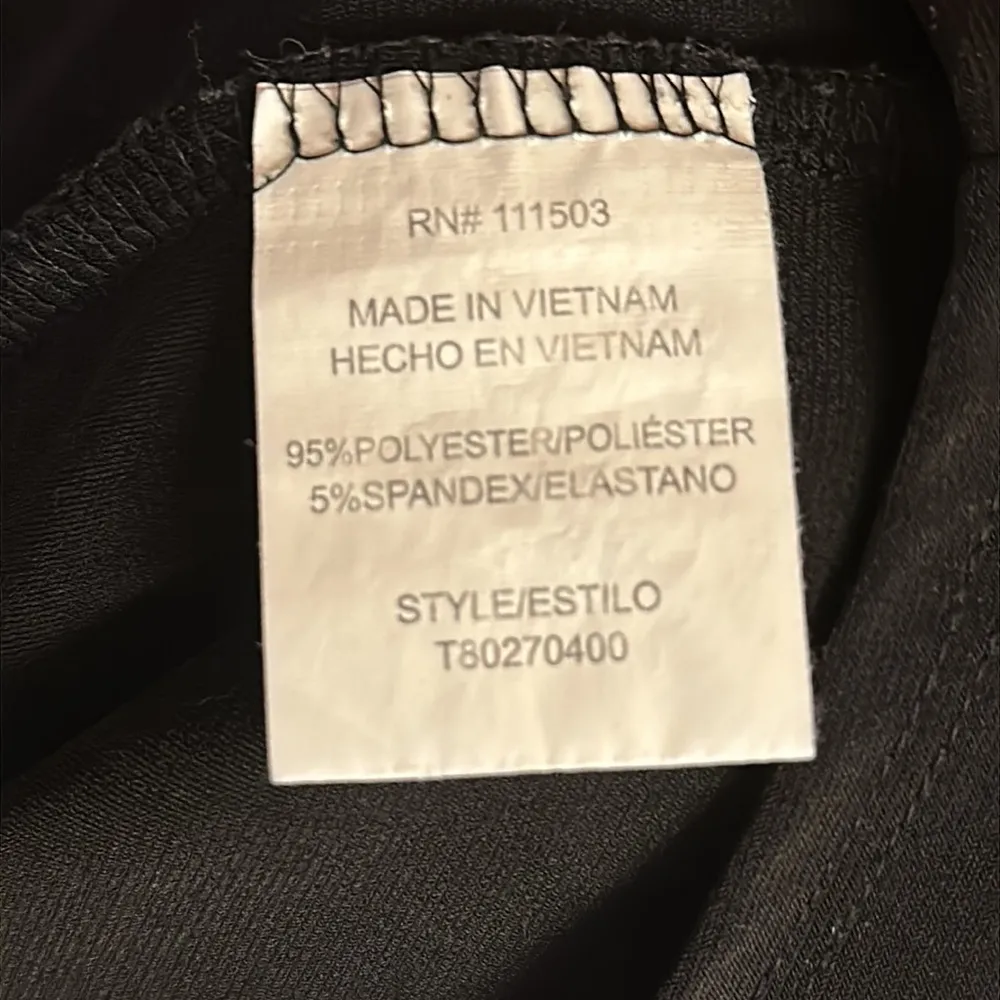 A.U.W. Black Sexy Strappy Tank Top/ Sleeveless Blouse Keyhole Back with Button - Image 6