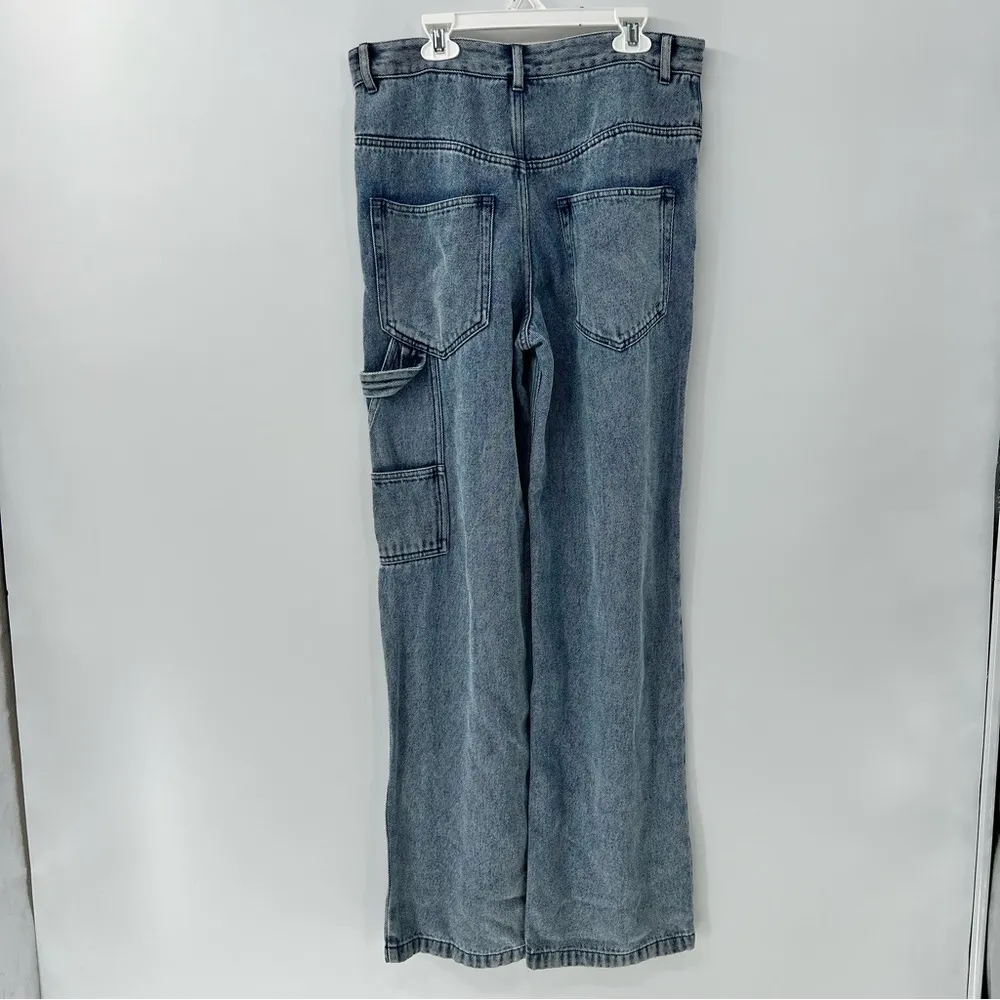 ISABEL MARANT Blue Paryama Wide Leg Jeans high rise size 36 US 4 - Image 4