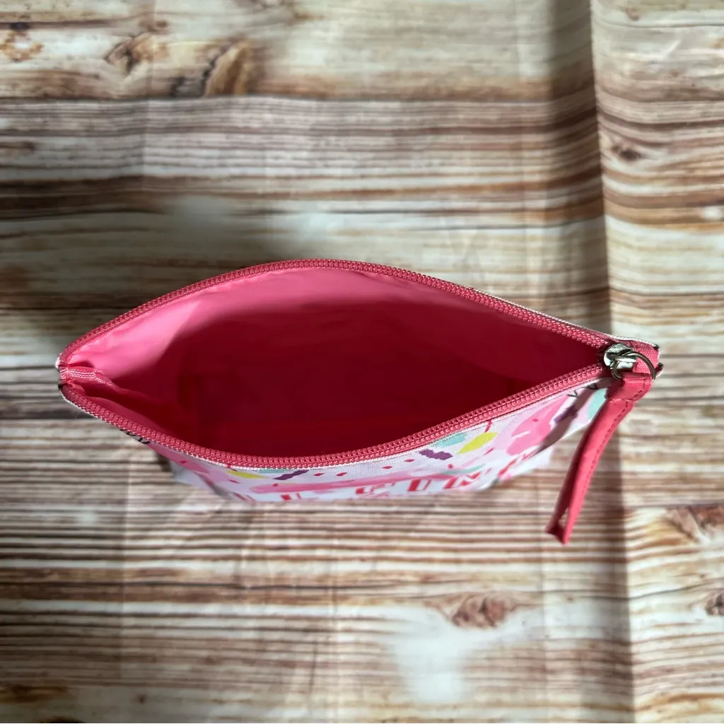 Unbranded All Pink Everything Nylon Makeup Bag White - Image 5