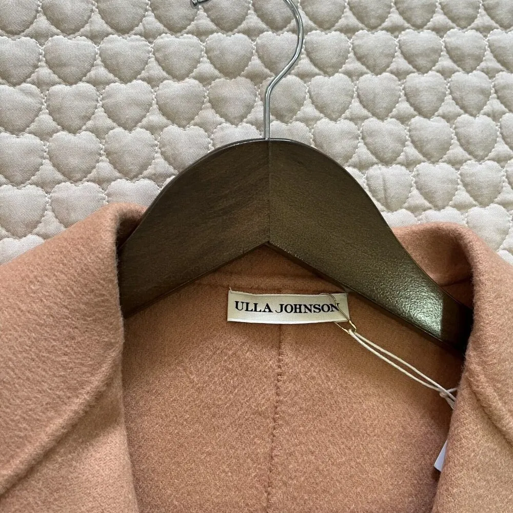 NWOT Ulla Johnson Wool coat Camel Overcoat Size P - Image 6