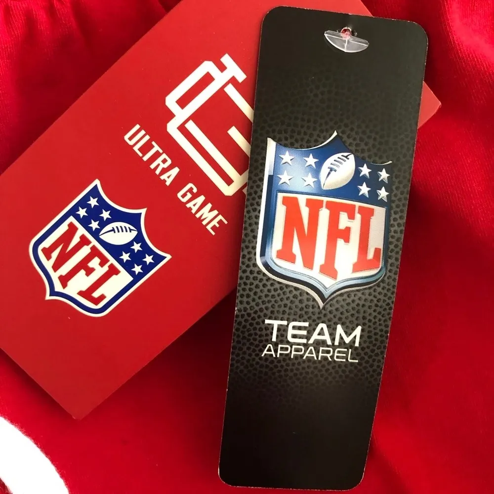 KC Chiefs NFL Mini Skort Built In Shorts Snap Button Red White Large - Image 10