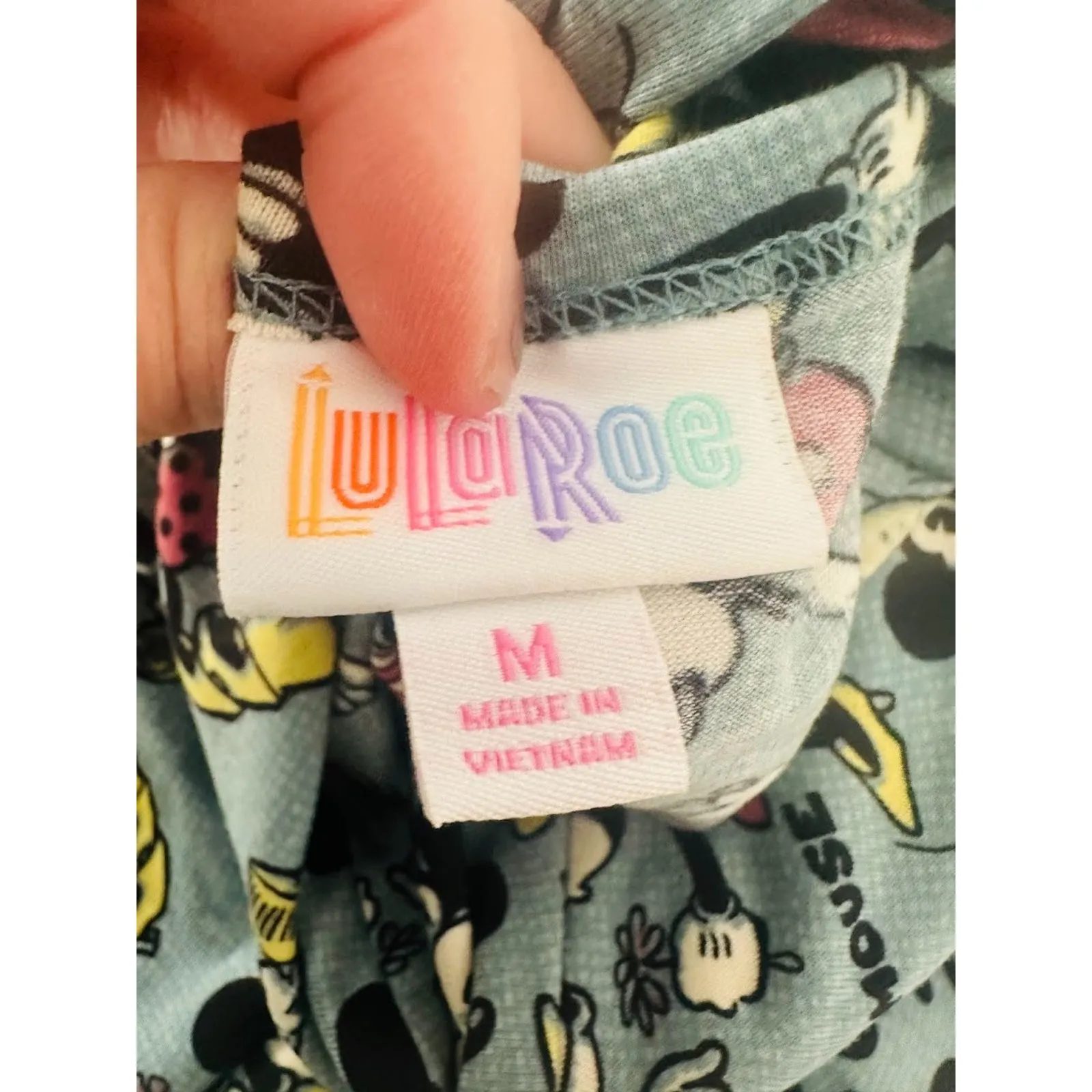 LuLaRoe Disney Carly Dress Mickey & Minnie Mouse Size Medium WDW Parks Cruise - Image 6