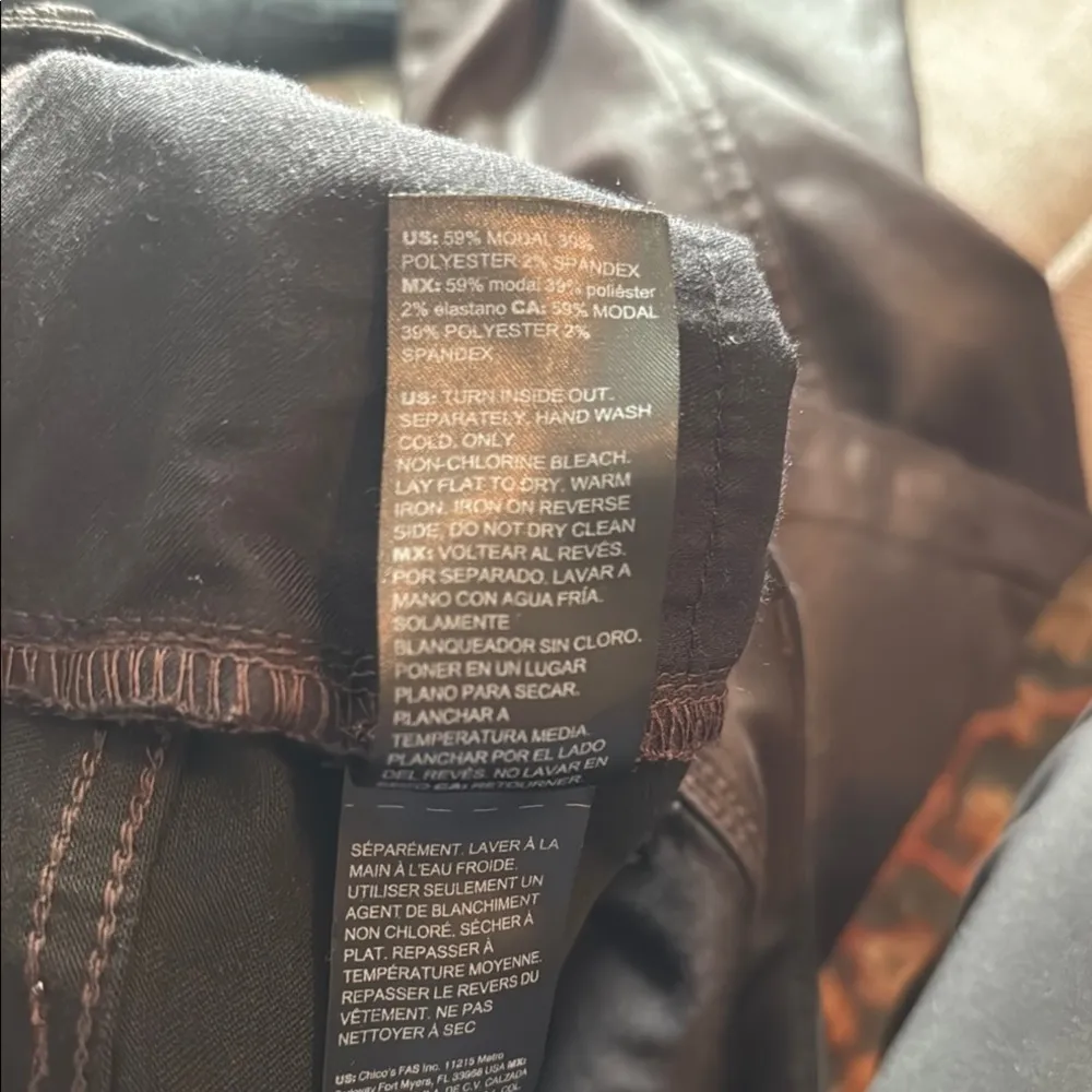 White House Black Market Brown Leather Pants - Image 11