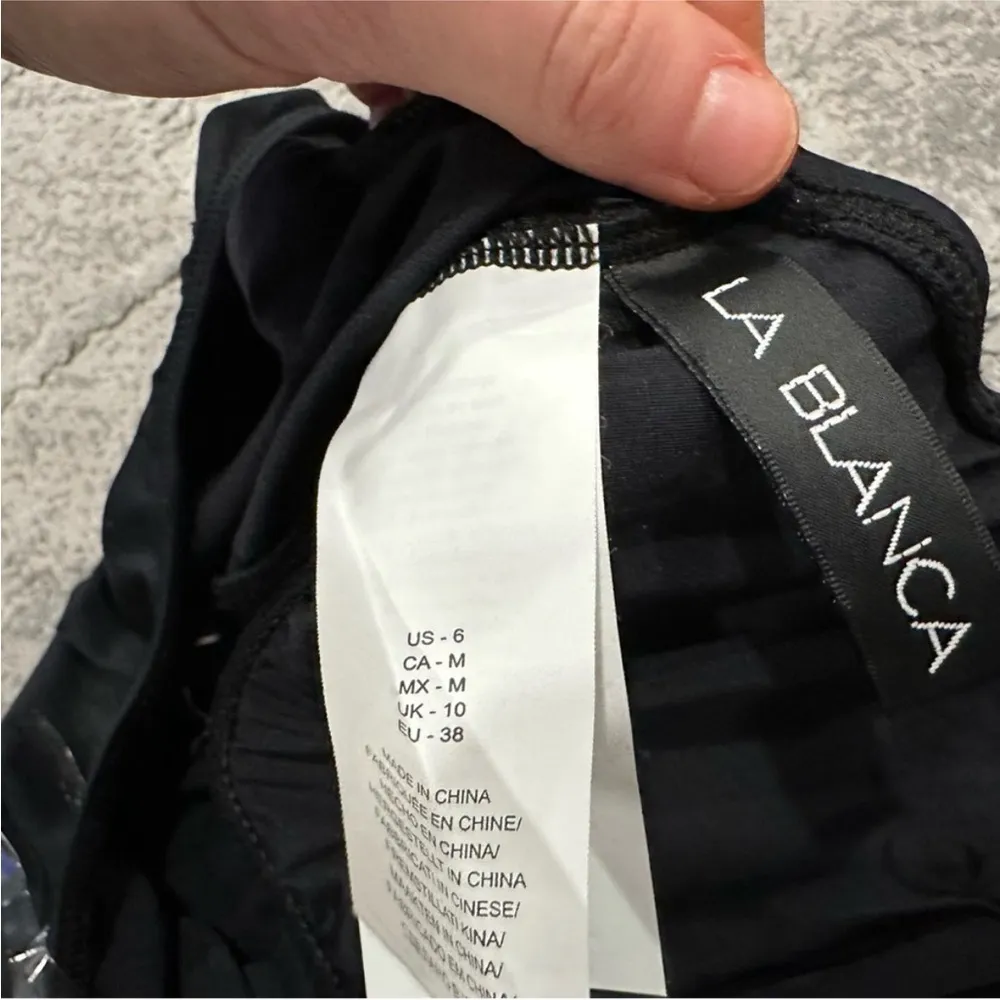 La Blanca Island Goddess Side Tie One Shoulder Swimsuit Us 6 - Image 6