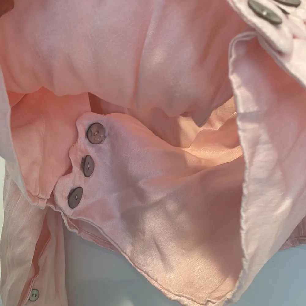 RIXO London Pink Mother of Pearl Buttons Blouse Jacket Sz S - Image 5