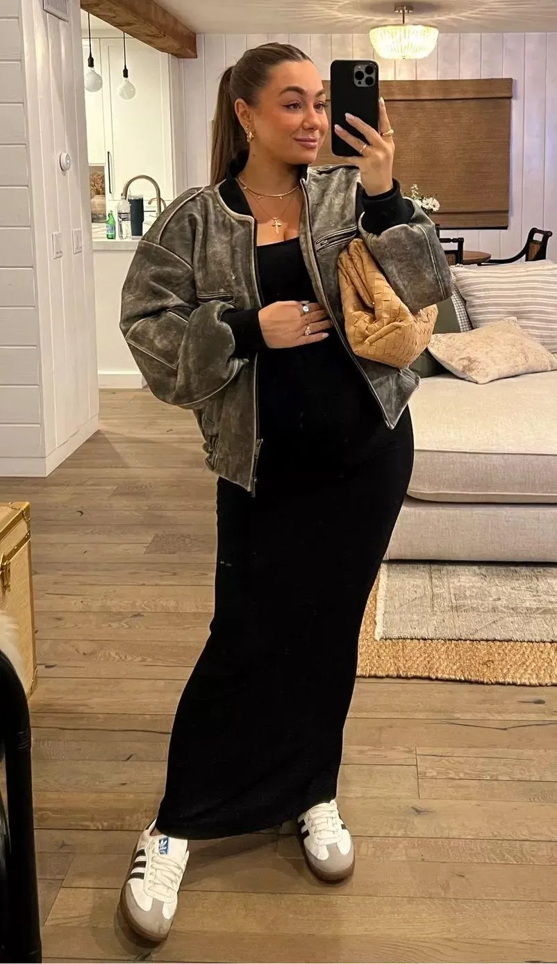 Black Lounge Long Sleeve Maxi Dress S - Image 2