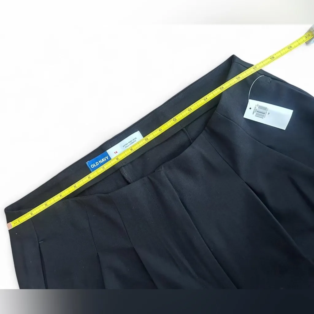 NWT  Women’s Black Extra High-Rise Dress Pants – Size 14 – Full Length - Image 3
