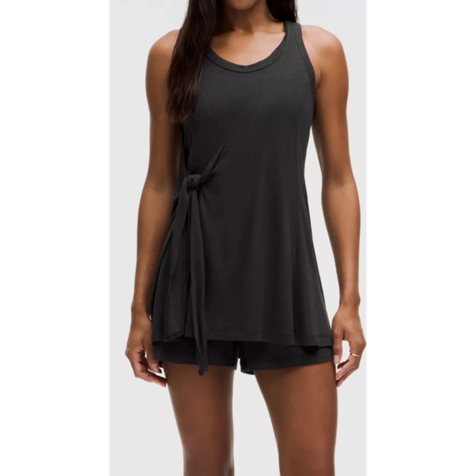 Lululemon Modal Wrap Romper 4"' Black Size 6 - Image 4