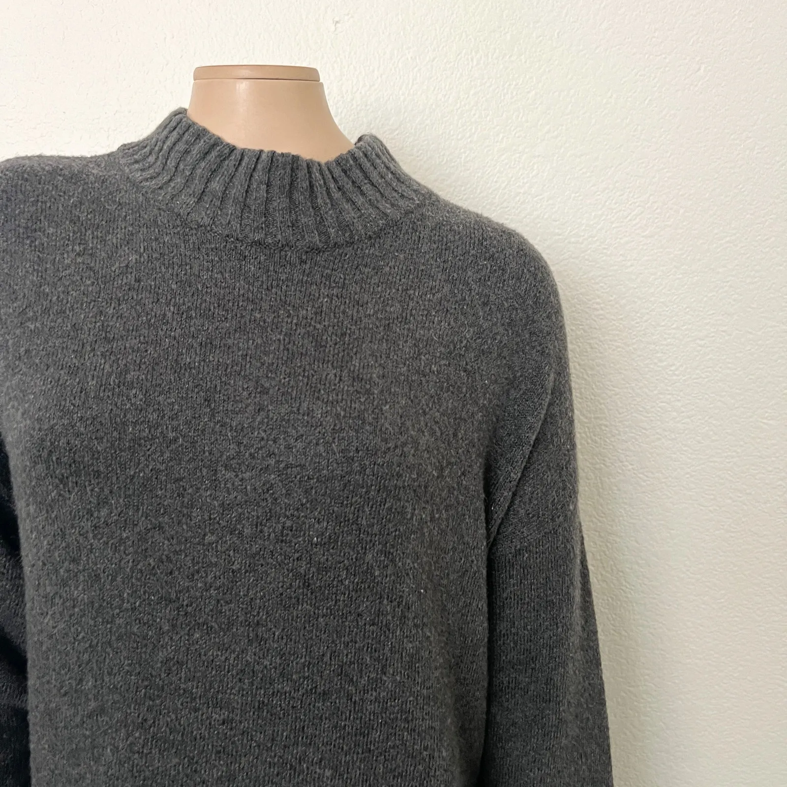 [BP.] Charcoal Gray Mock Neck Long Sleeve Sweater Dress NWT Size Large L - Image 11