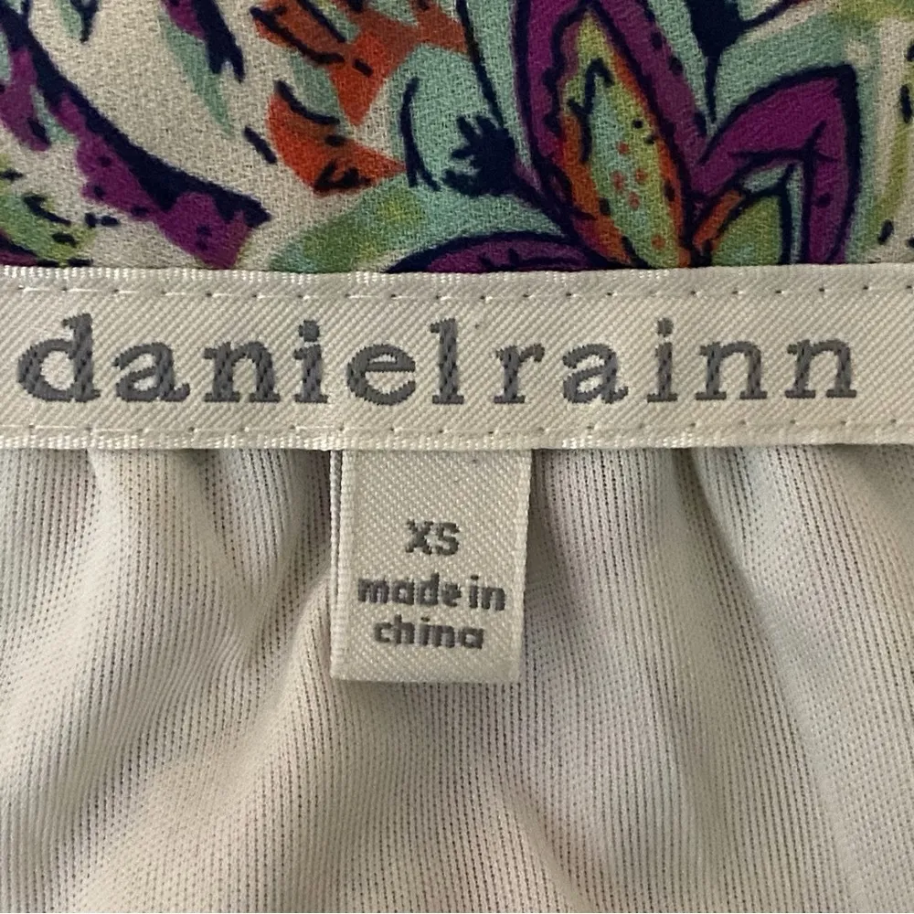 DANIEL RAINN colorful, abstract floral short dress with Pockets. Size XS. EUC - Image 11