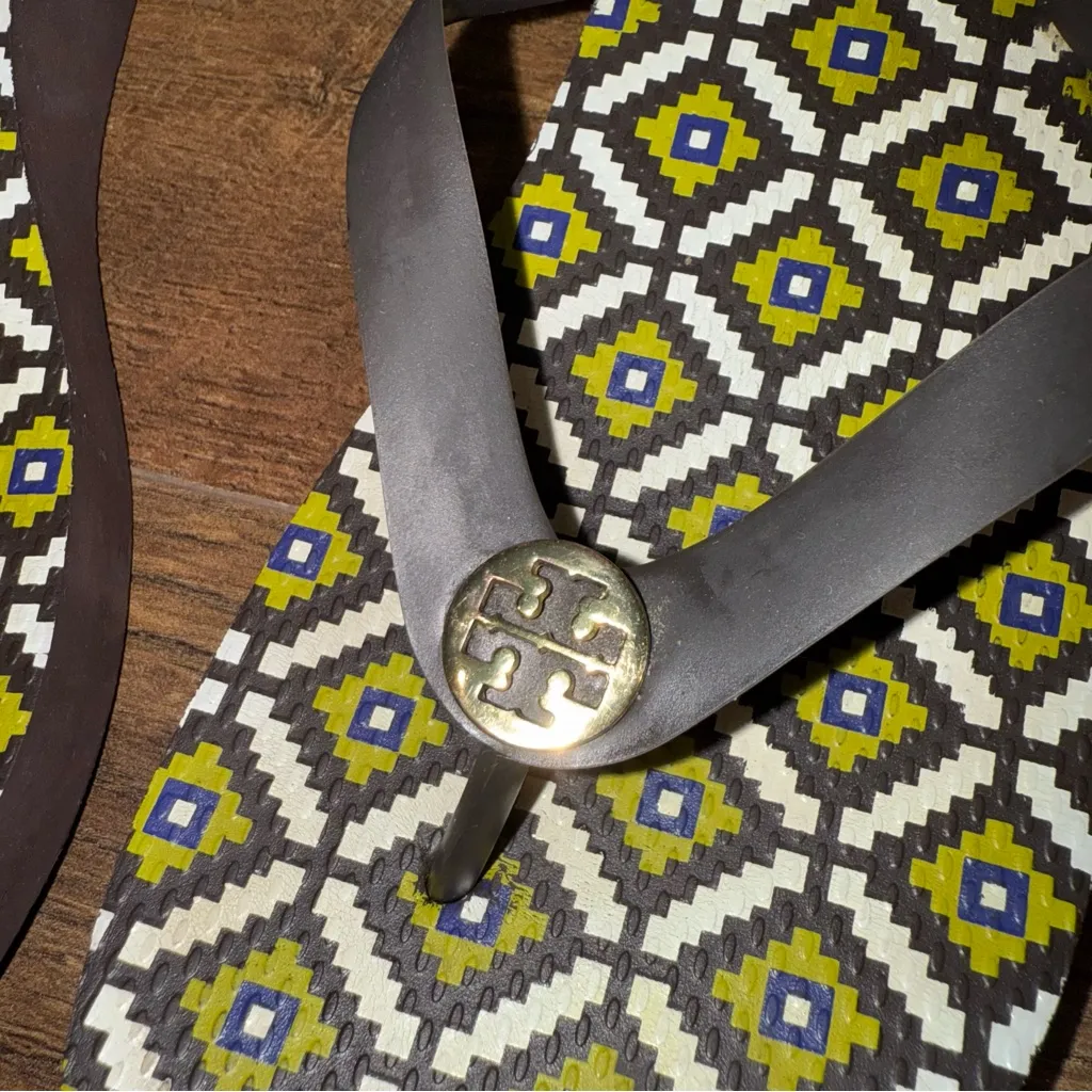 Tory Burch  Platform Patterned Flip Flops - Image 2