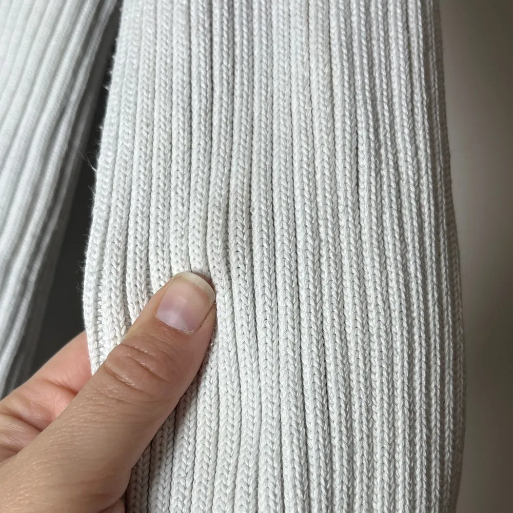 Tory Burch Sport Retro Preppy White Blue Color Blocked Cardigan Sweater Sz M Size M - Image 10