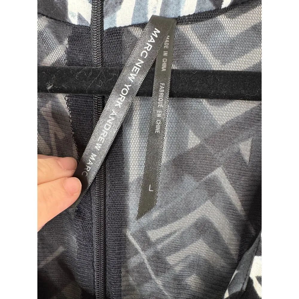 Marc New York Andrew Marc Jumpsuit Size Large Black White and Gray - Image 13