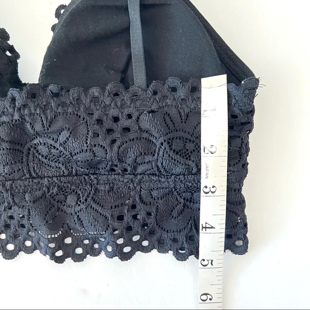 Aeropostale Black Classic Lace Bralette Adjustable M - Image 12