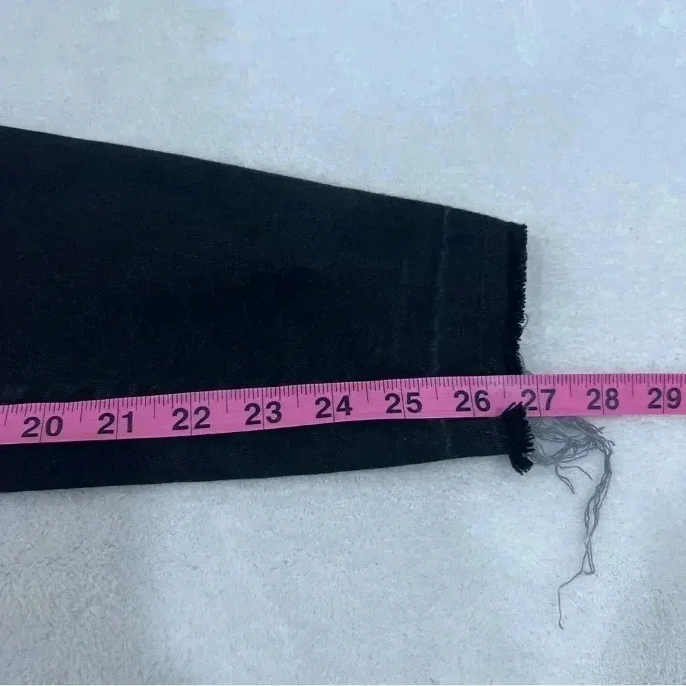 Spanx Vintage Distressed Ankle Skinny Jeans Black Size Medium - Image 14