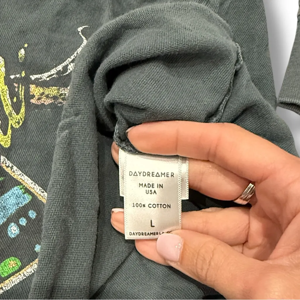 Daydreamer Women's Def Leppard‎ On The Prowl Long Sleeve Tee Charcoal Size Large - Image 5