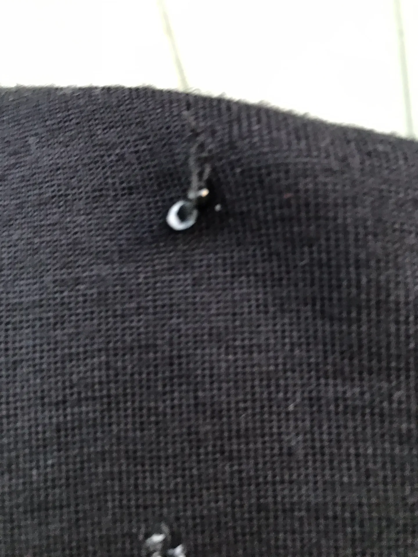 Vintage 90s Carole Little Beaded Tassel Little Black Sweater Knit Dress P/P - Image 5