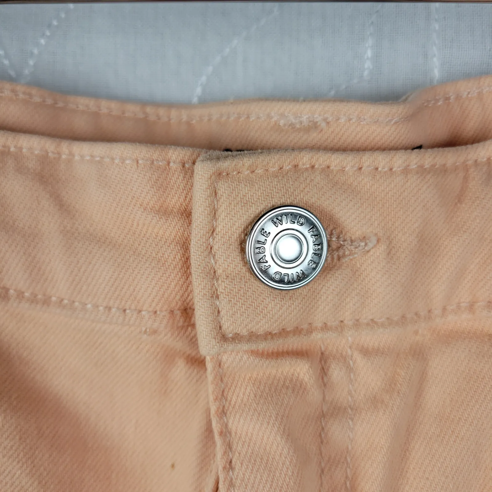 Wild‎ Fable Womens Short Size 14 Peach Pink High-Rise Rolled Cuff Jean Short NEW - Image 11