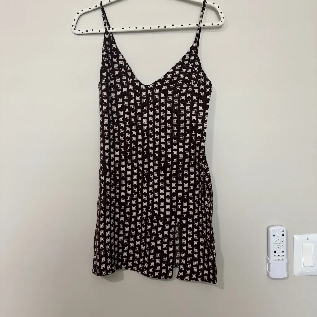 Reformation Marlowe Sleeveless Brown Slip Dress In Palladio XS - Image 2