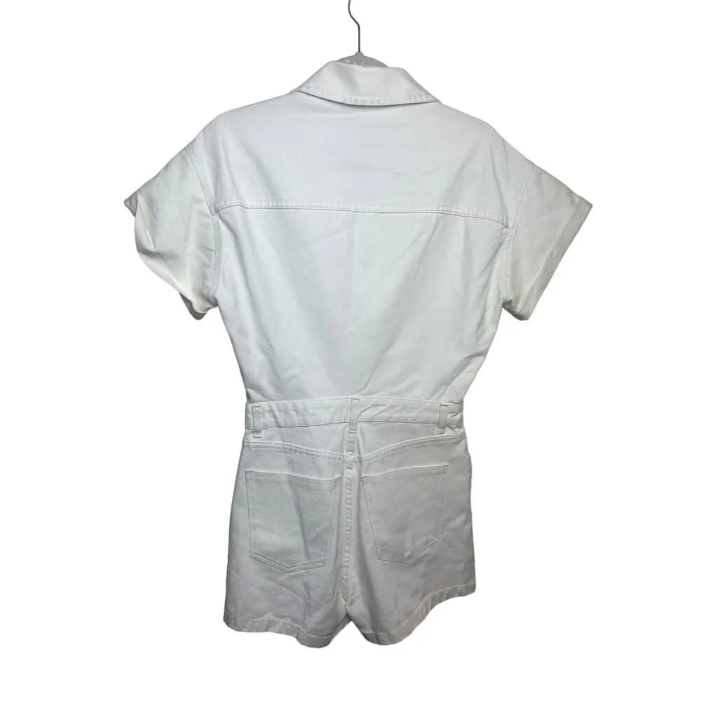 Zara Shimmery TRF Denim Romper NWT Sz. S - Image 4