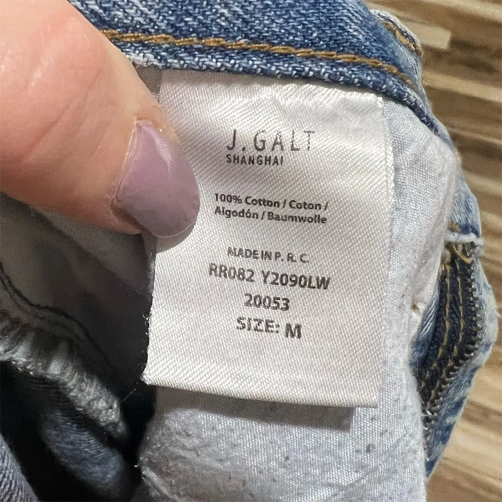 J Galt Women's Blue Denim Jeans Medium Straight Fit Casual 5 - Image 4