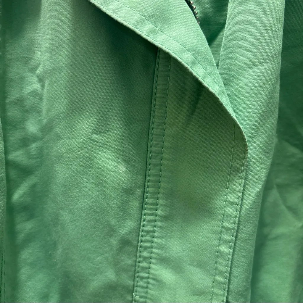 Magaschoni Collection Green 3/4 sleeve Zip-Up Jacket - Image 9