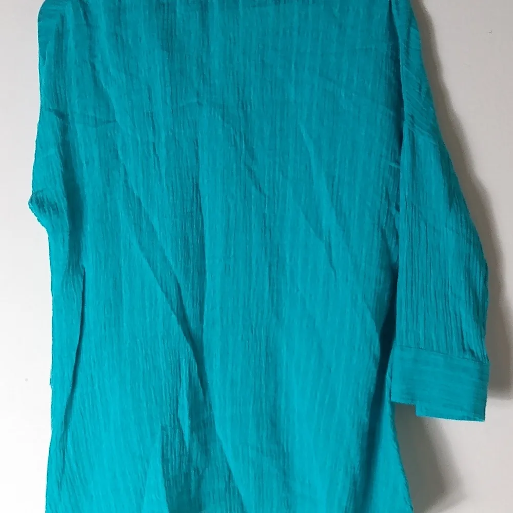 Soft Surroundings S Turquoise Tunic Top - Image 5
