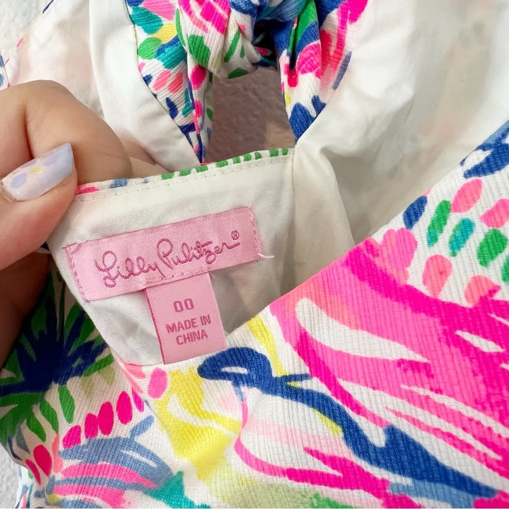 Lilly Pulitzer Shelli Shift Dress Dancing on the Deck Pink Size 00 - Image 3