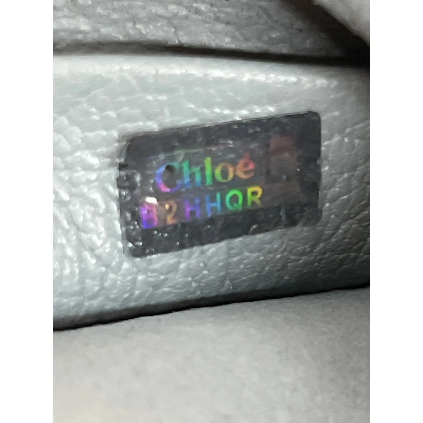 Chloé Dylan Leather Tote Baby Blue Gray Made In Italy Gold Hardware Carryall - Image 6