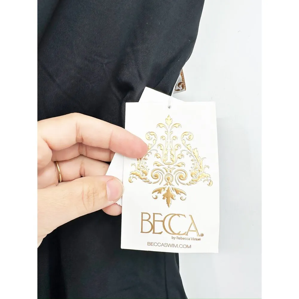 Becca by Rebecca Virtue Skylar Plunge One Piece Swimsuit S NWT - Image 5