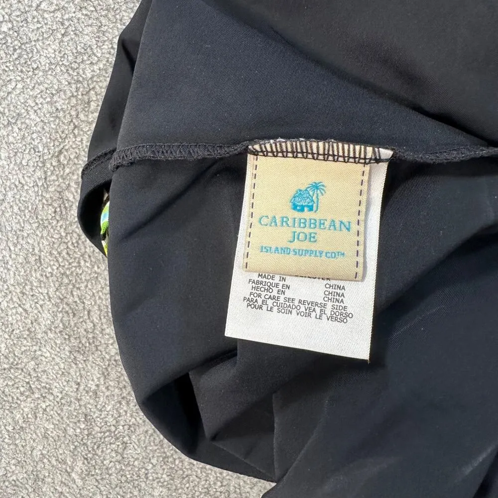 Caribbean Joe Floral Tankini Swim Top Women's 10 V-Neck Split Front Flattering - Image 8