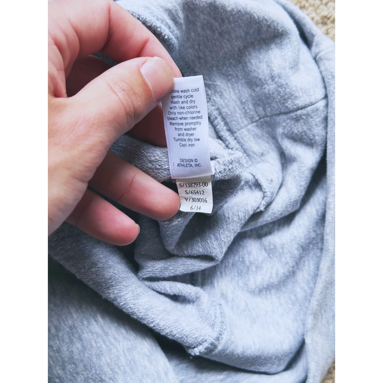 Athleta Energize Yoga Tunic Dress Top Small Casual Stretchy Fit Blue Striped - Image 7