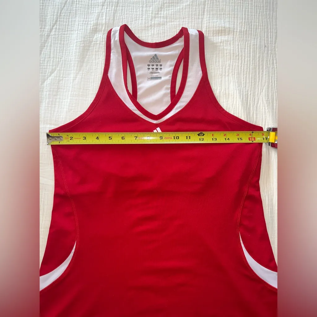 Adidas Red & White ATS Cool Racerback Tank Top | Size L - Image 8