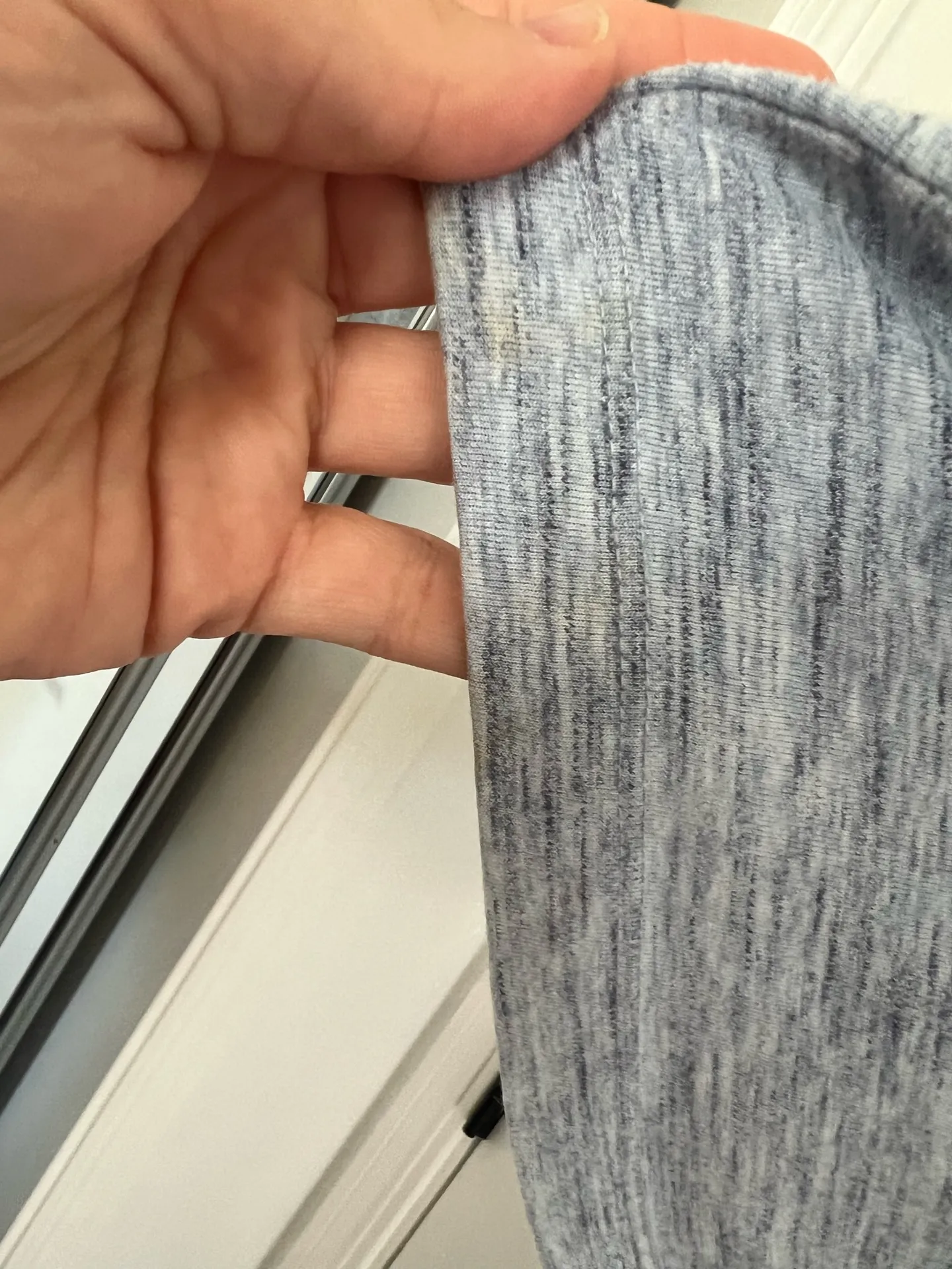 Men's Blue Heathered MK Polo  - Image 5