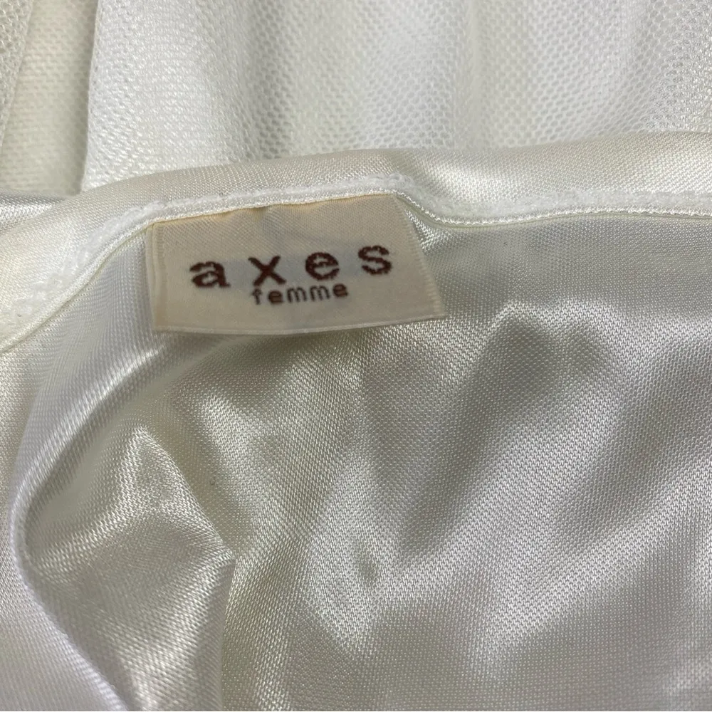 axes femme Romantic Cami Slip Dress Nightgown Japan Kawaii Medium Lacey Vintage - Image 9