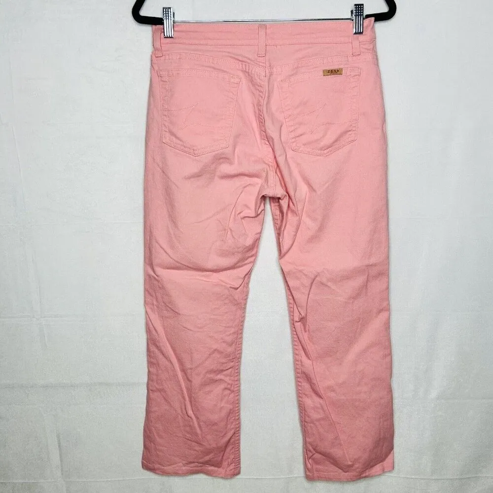 Vintage Zena Jeans Pink Denim Pants Size 30x27 Flare Leg Stretch - Image 5
