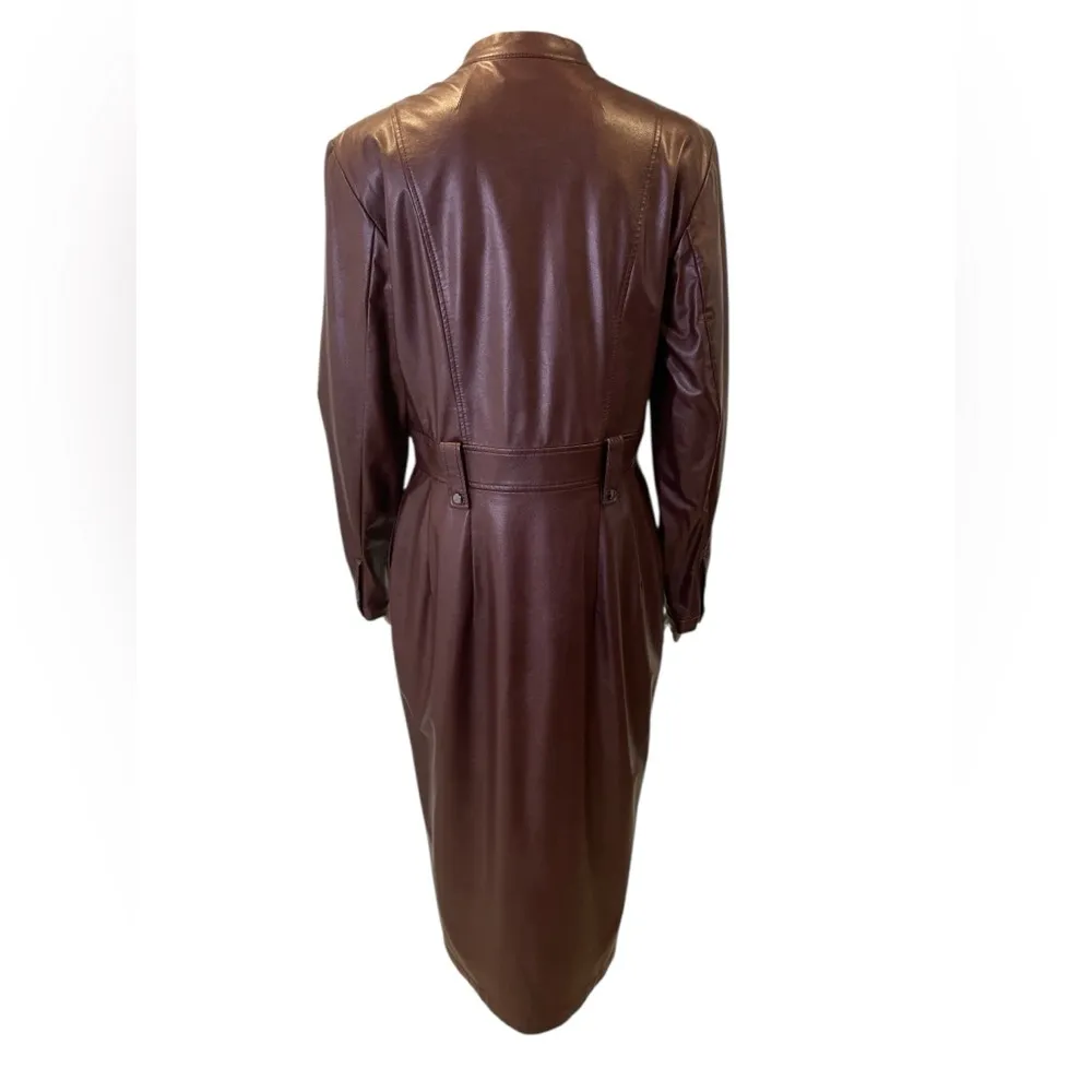 BGL Bodycon Crewneck long sleeve dress size XL Brown - Image 5