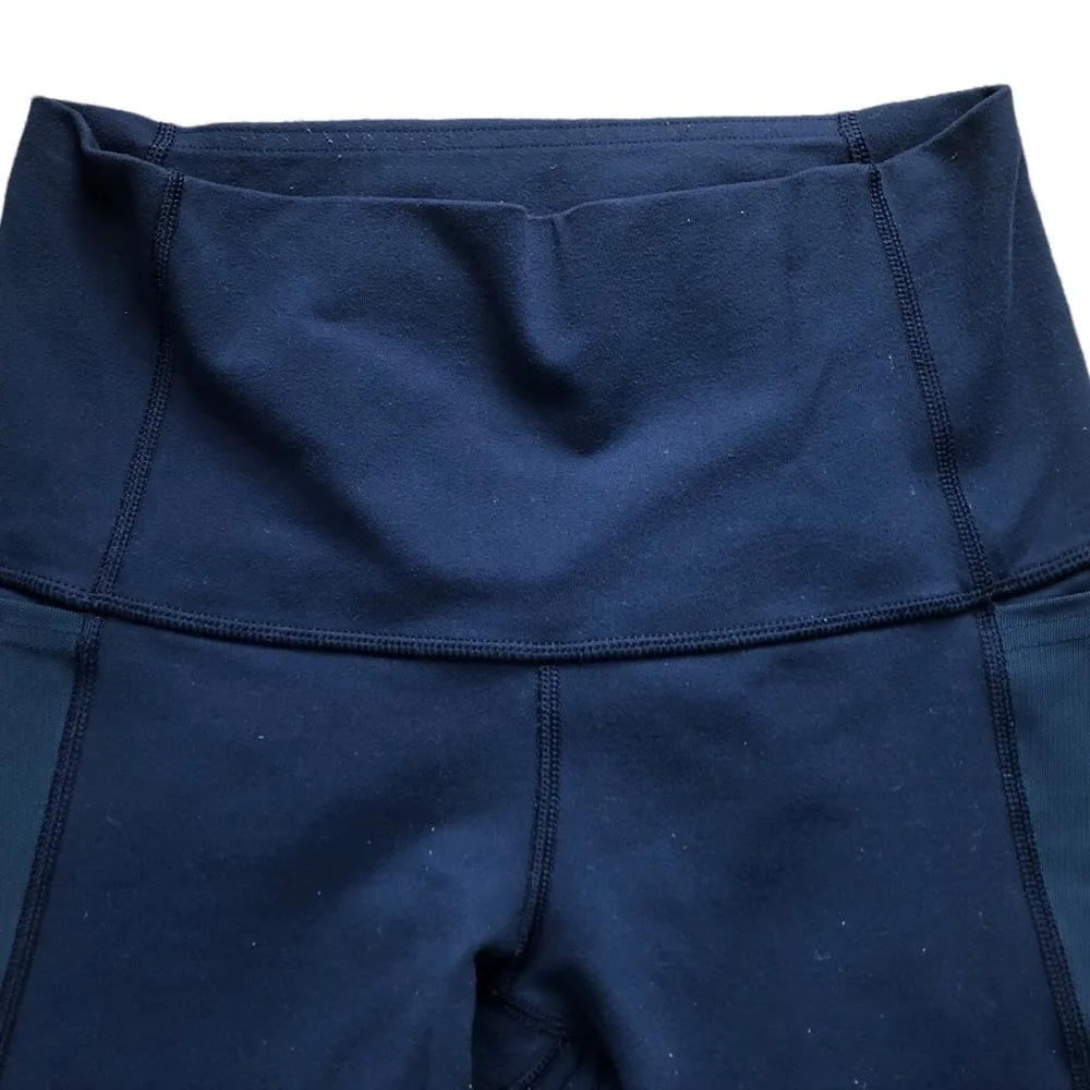 Lululemon Make A Move Navy Tights Side & Back Zip Pocket Size 6 - Image 5