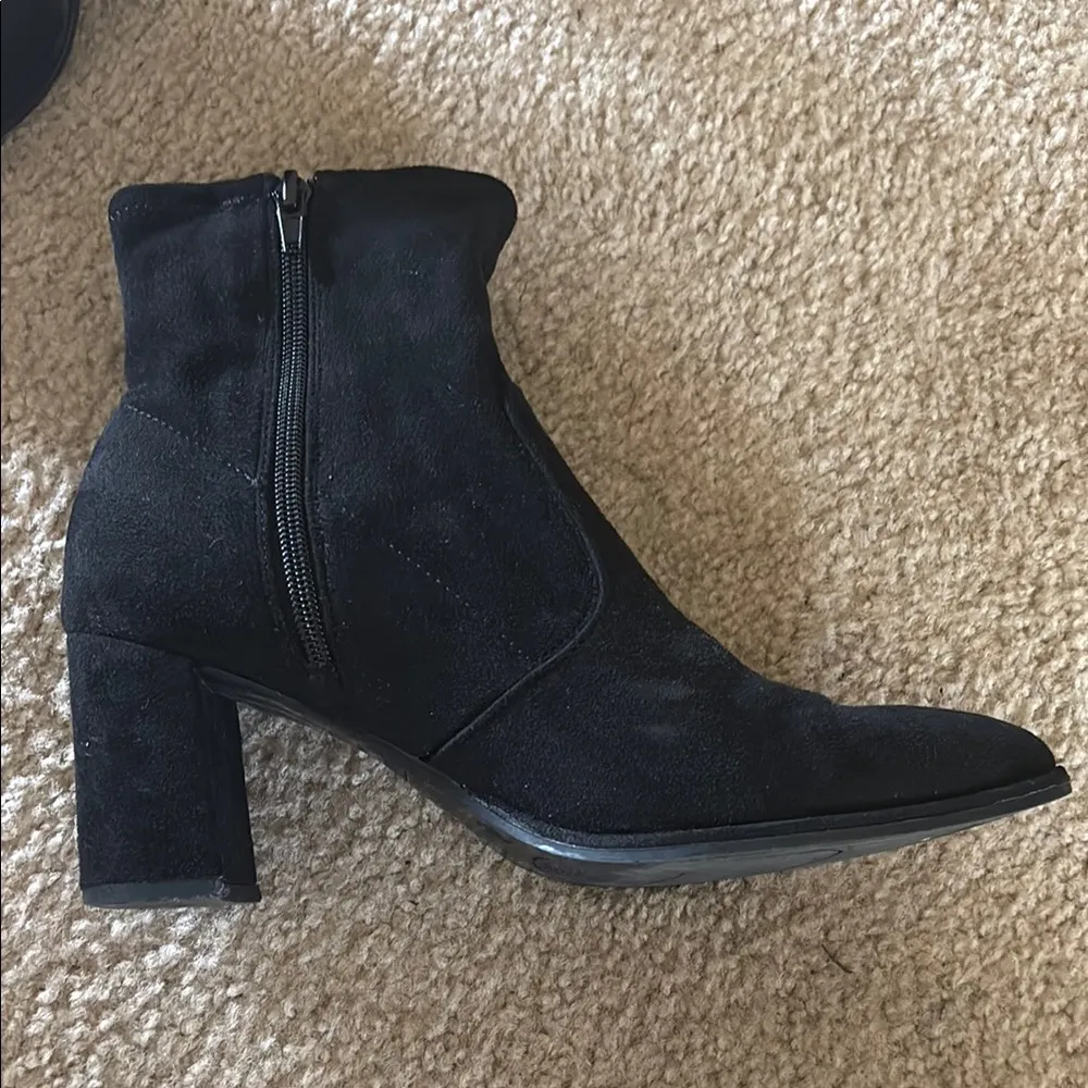 Black Suede Ankle Boots - Image 4
