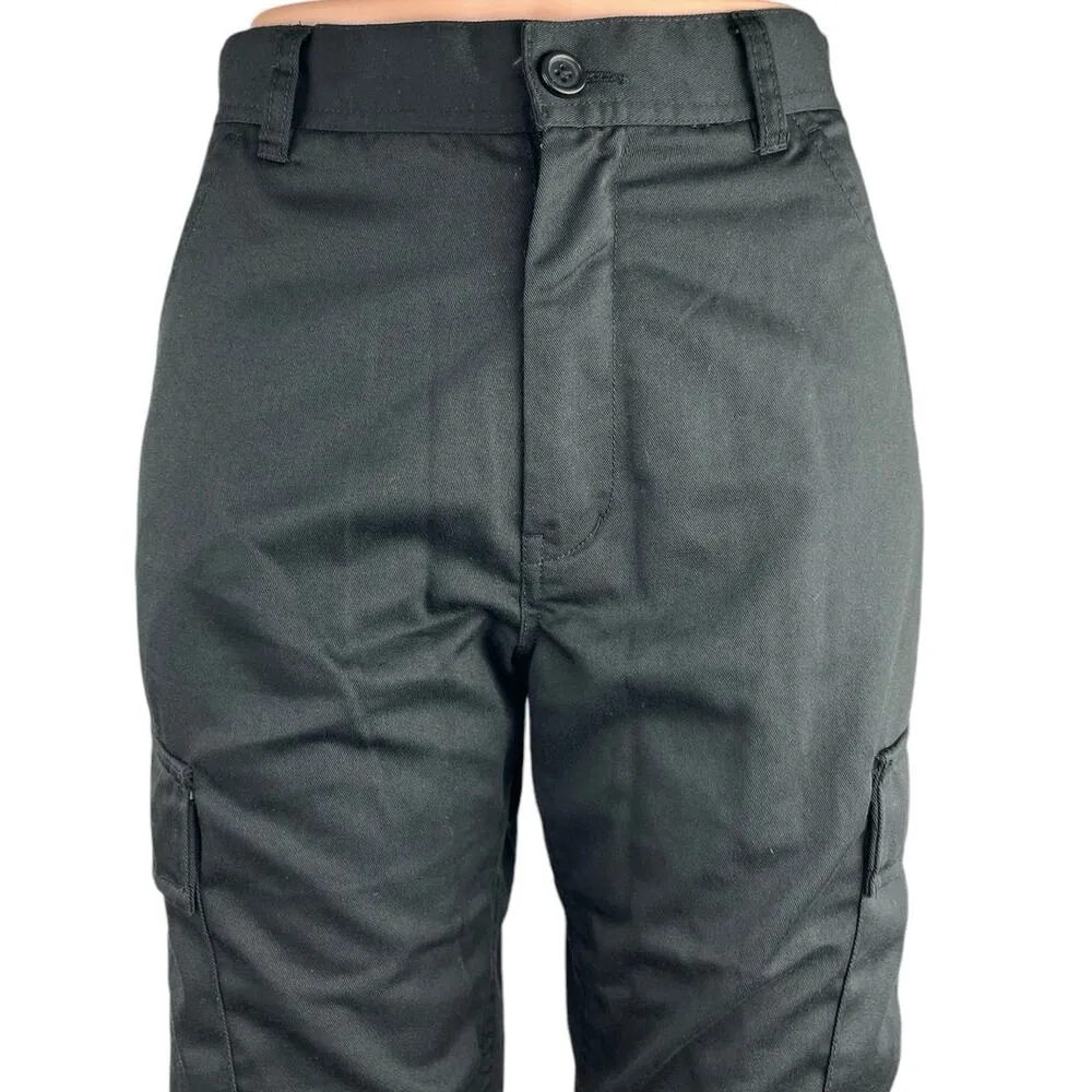 Pacsun Black High Rise Stretch Flared Leg Ankle Cargo Casual Pants Size 26 - Image 4