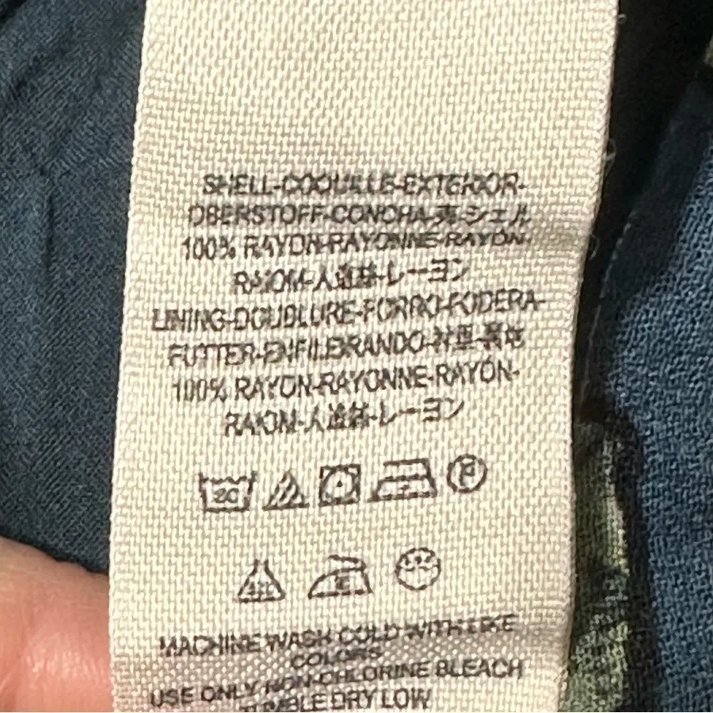 Free People Women’s Size M Teal Green Floral Dear You Ruffle Strap Mini Dress - Image 13