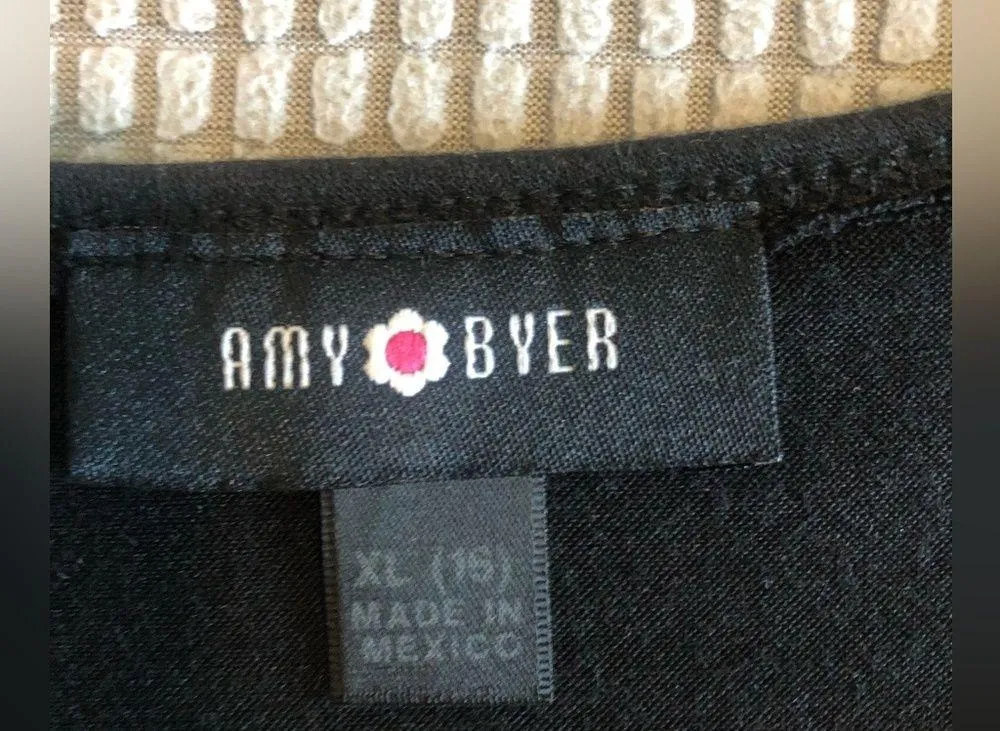 Amy Byer black ruffle dress in size Xl(16) - Image 5