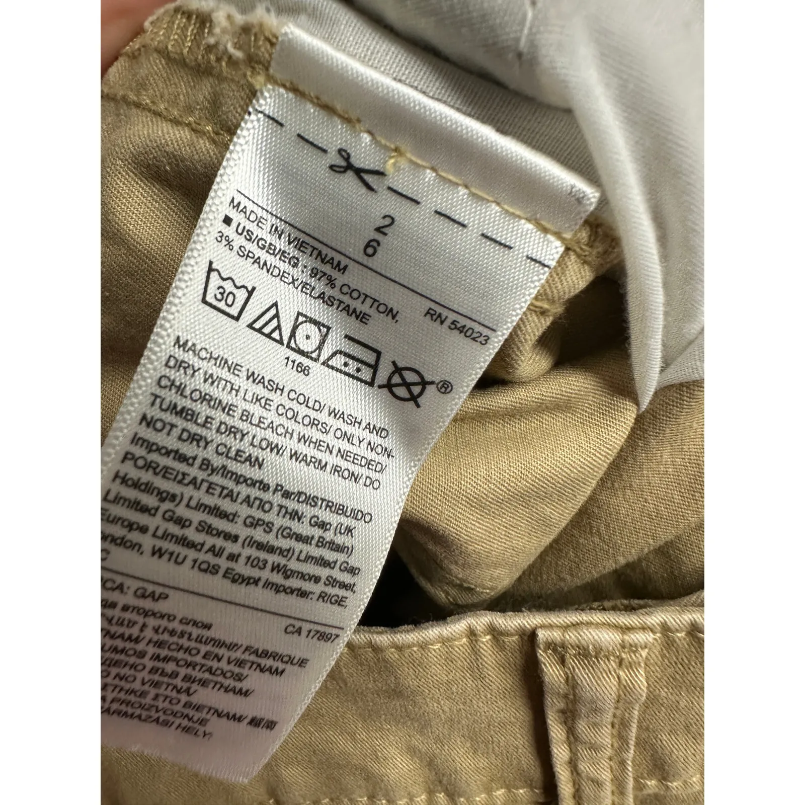 Gap Womens Khaki Chino Shorts Size 2 3" NWT Mid Rise Utility Casual Stretch - Image 7