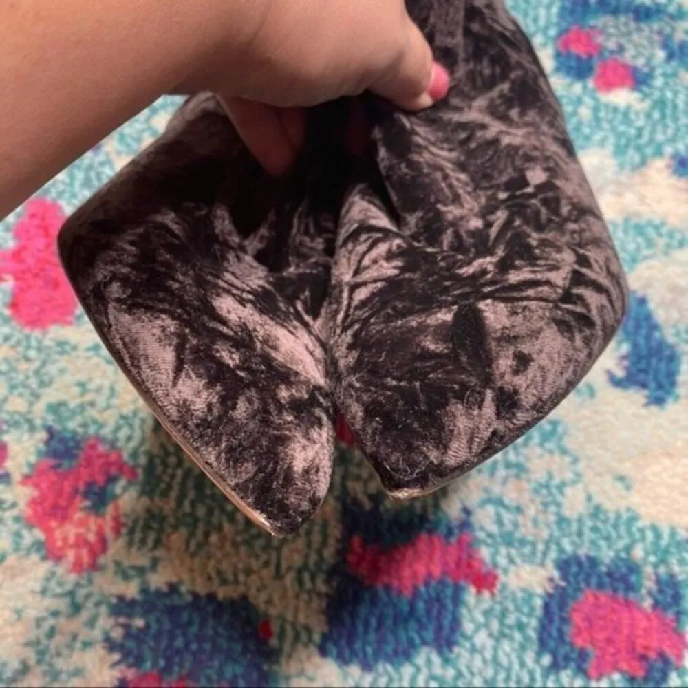 NWOT L’AGENCE Aimee Stiletto Bootie in Brown Crushed Velvet - Image 5